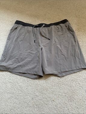 FLX Men's Gray Athletic Drawstring Shorts size XL